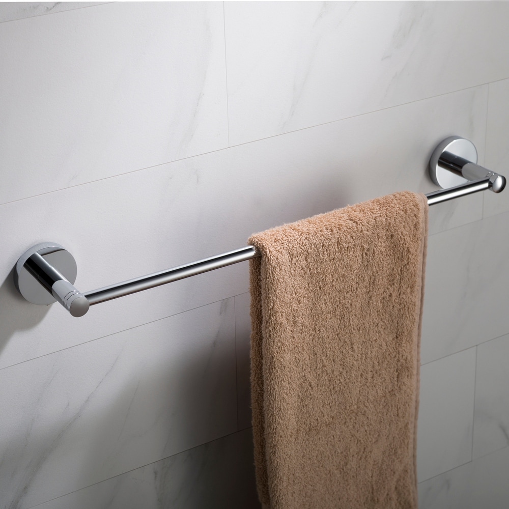 Hopewell Bath Double Towel Bar Brushed Satin Nickel - 30 in - Handles & More