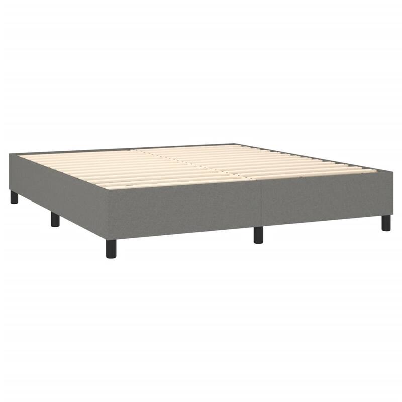 vidaXL Bed Frame Box Spring Platform Bed Base Frame Mattress Foundation Fabric