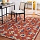 preview thumbnail 1 of 5, SAFAVIEH Handmade Micro-Loop Seyran Transitional Wool Rug 8' x 10' - Rust/Blue - Rectangle