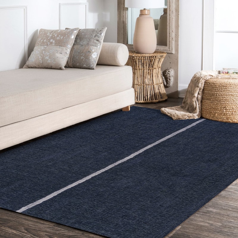 JONATHAN Y Korsa Medallion Textured Weave Machine Washable Area Rug