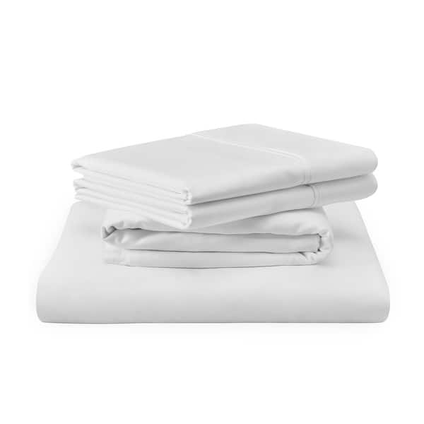 TEMPUR Luxe Egyptian Cotton Sheet Set - White - Queen