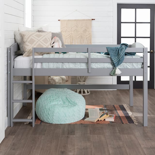 Middlebrook Designs Low Loft Twin Bed with Ladder
