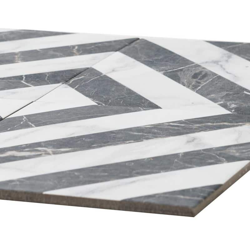 Palace 8x8 Matte Wood Look Porcelain Encaustic Tile - Floor, Wall & Backsplash