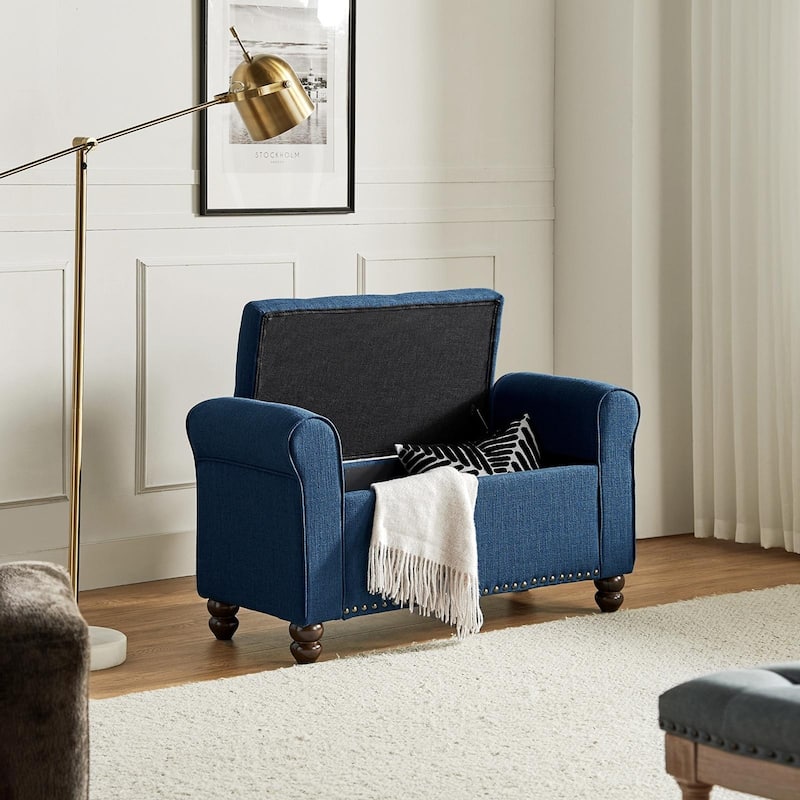 Silvia Upholstered Bench with Storage Space