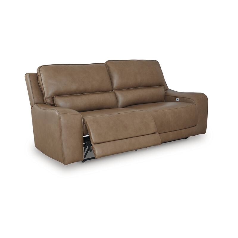 Signature Design by Ashley Spear Hill Brown Power Reclining Sofa - 92" W x 43" D x 42" H