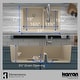 preview thumbnail 52 of 60, Karran 33" Top Mount Large/Small Bowl Quartz Kitchen Sink Kit - 33" x 22" x 9"