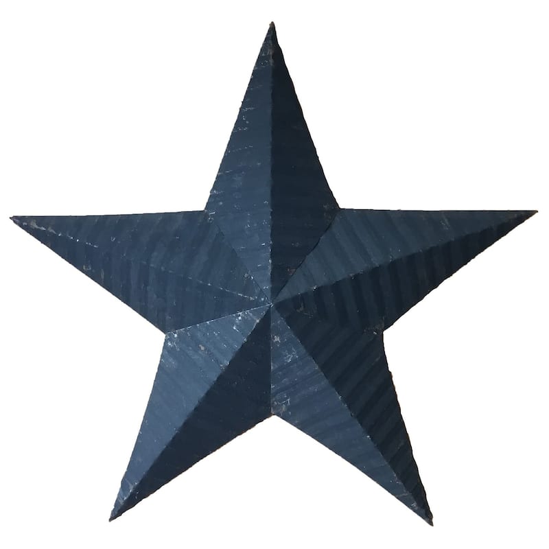 Rustic Tin Star - 24" - Black