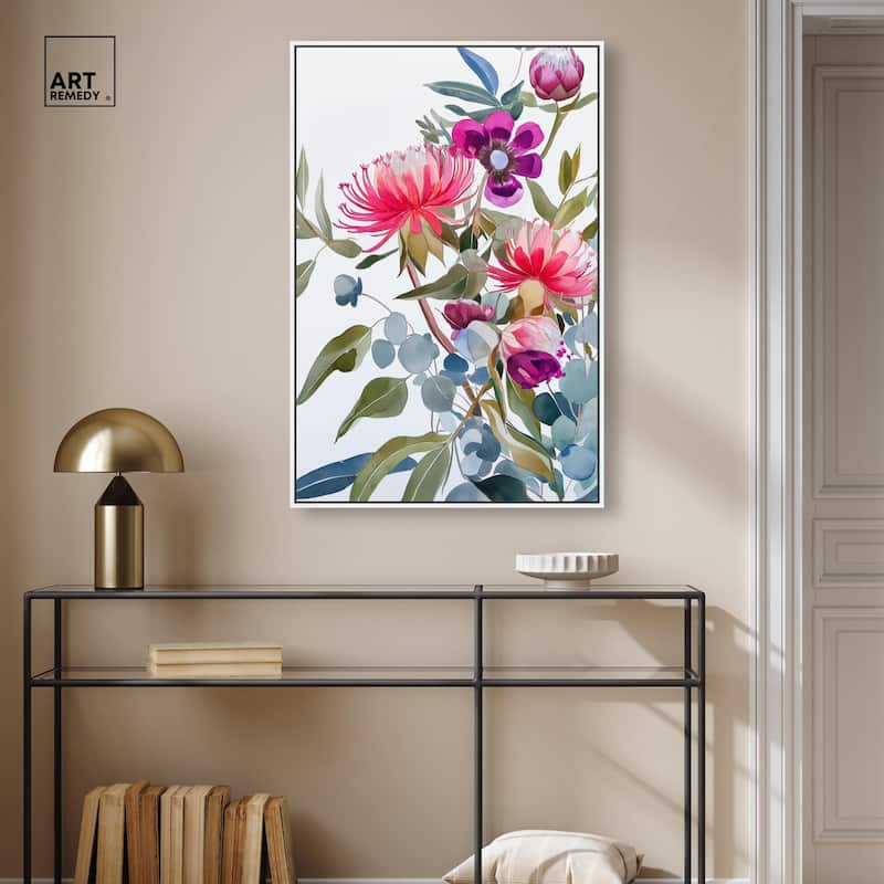 Watery Petals II Canvas by Art Remedy
