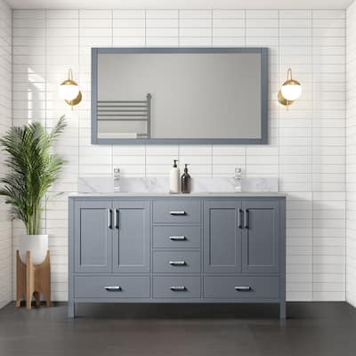 Jacques 72 in. W x 22 in. D Dark Grey Double Bath Vanity