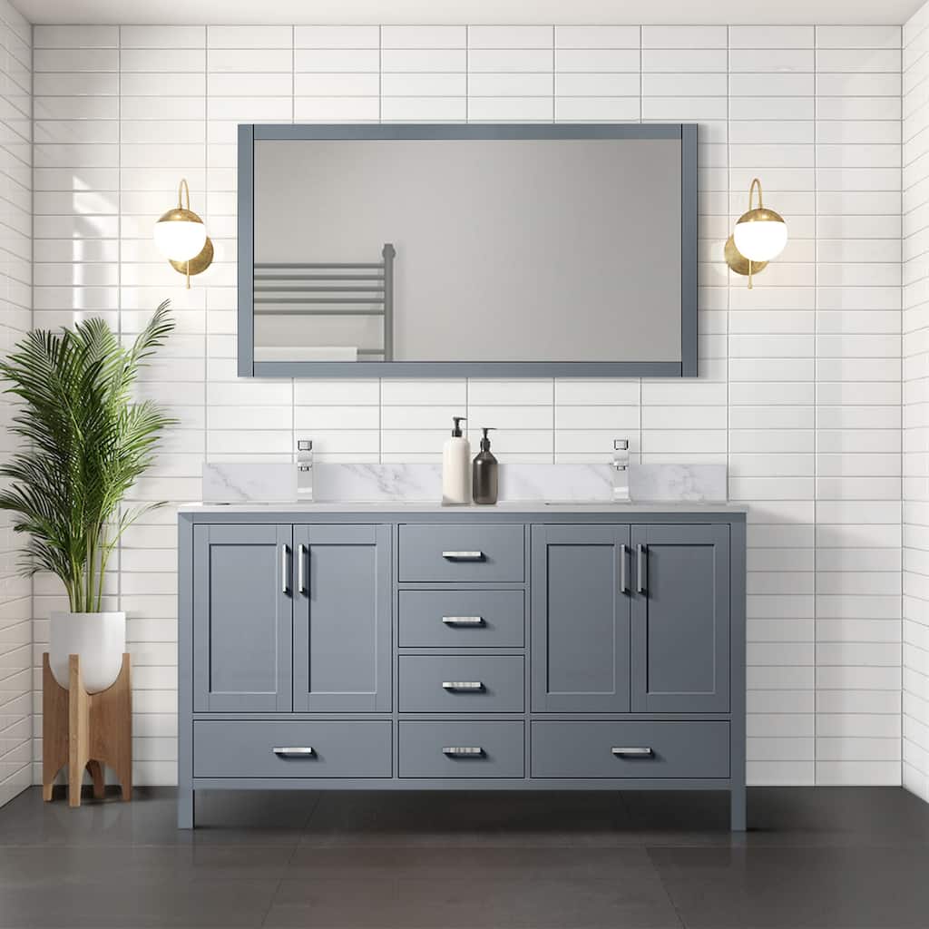 Jacques 72 in. W x 22 in. D Dark Grey Double Bath Vanity