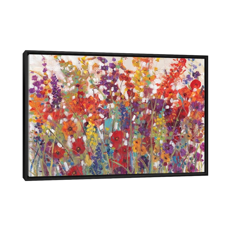 iCanvas "Variety Of Flowers II" by Tim OToole Framed Canvas Print - Black - 32x48
