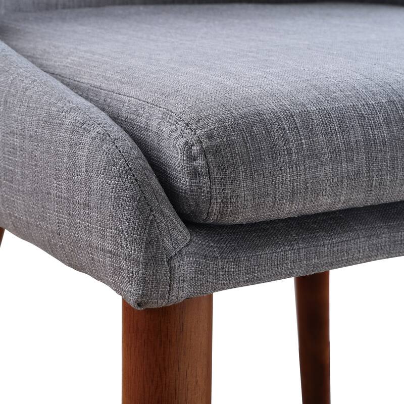 Palmer Mid-Century Modern Fabric Dining Chair in 2 Pack