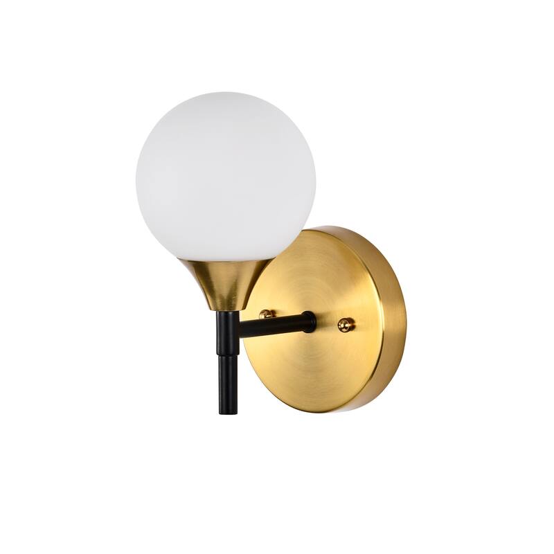 Solaya Single Light Wall Sconces Brass Finished