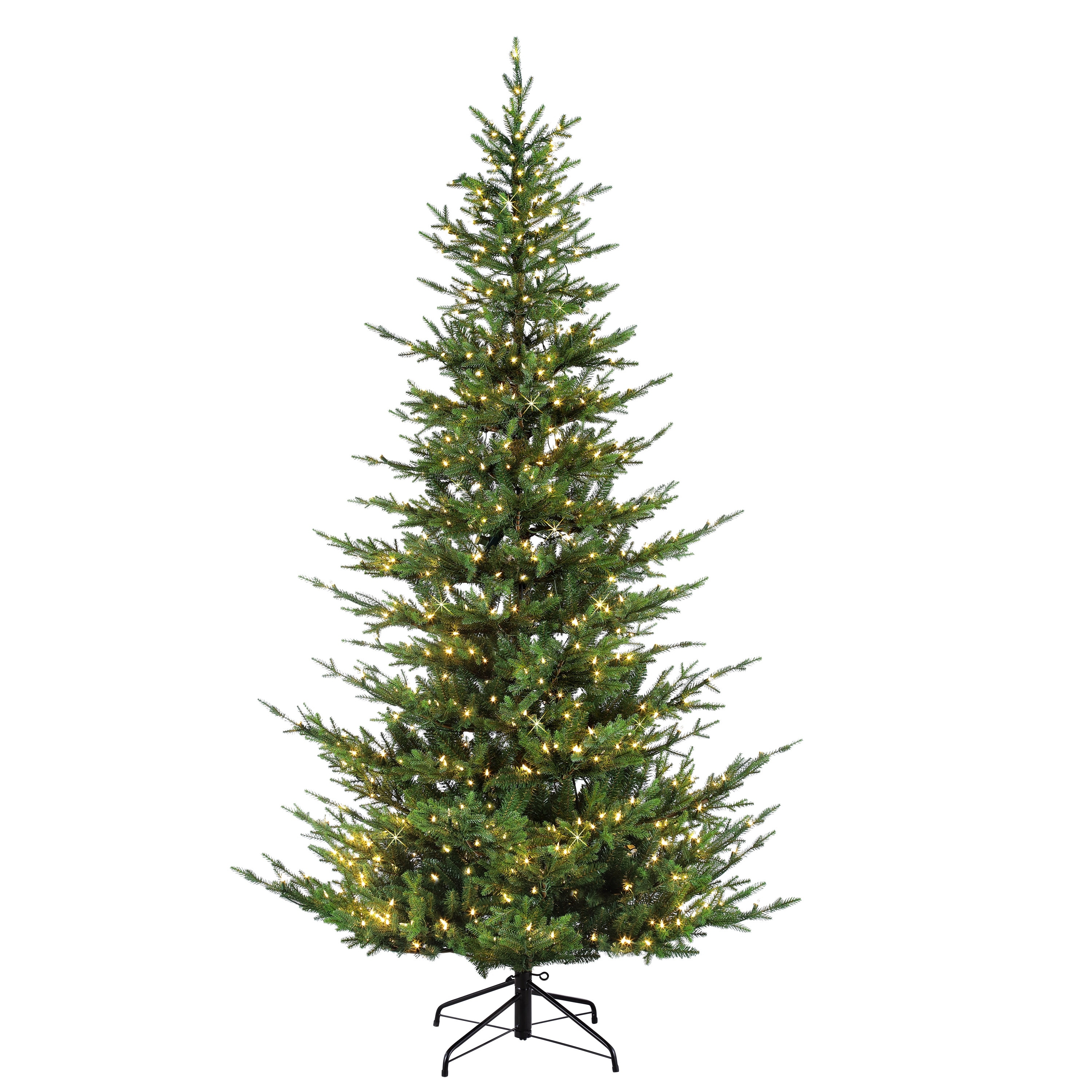 Puleo International 7.5' Pre-Lit Natural Artificial Tree