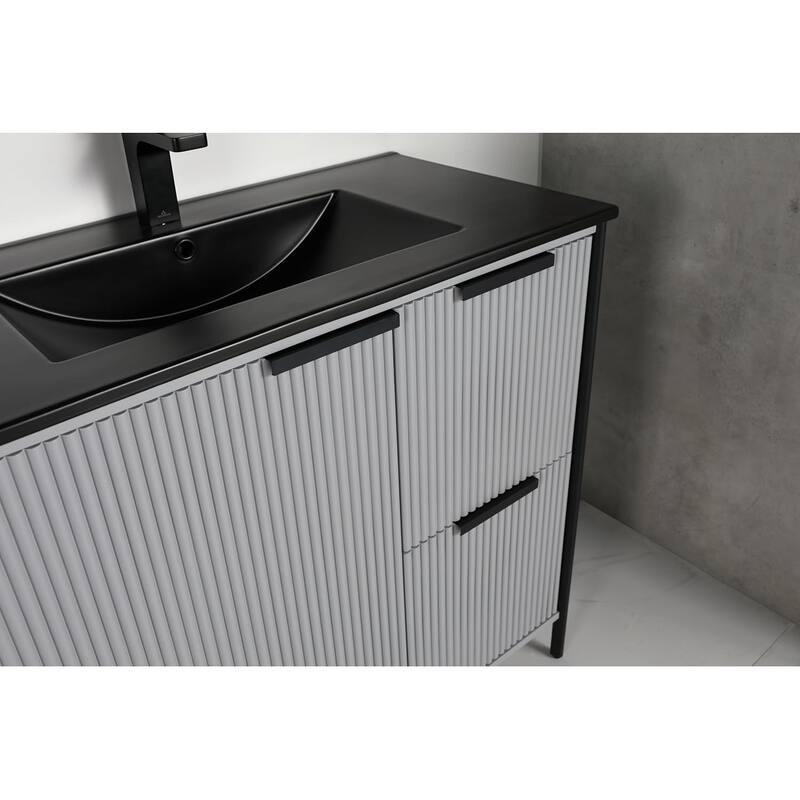 Blossom 36 Inch All Wood Freestanding Bathroom Vanity with Sink