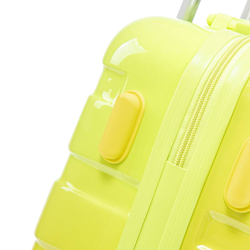 14In 20In 2 pcs in PC Spinner Wheel Luggage, Carry on Suitcase, With Gradient Color and Combination Lock