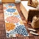 preview thumbnail 1 of 3, SAFAVIEH Cabana Lyla Indoor/ Outdoor Waterproof Patio Floral Rug 2' x 10' Runner - Creme/Red