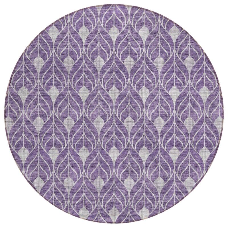 HomeRoots Geometric Transitional Rectangle Outdoor Rug