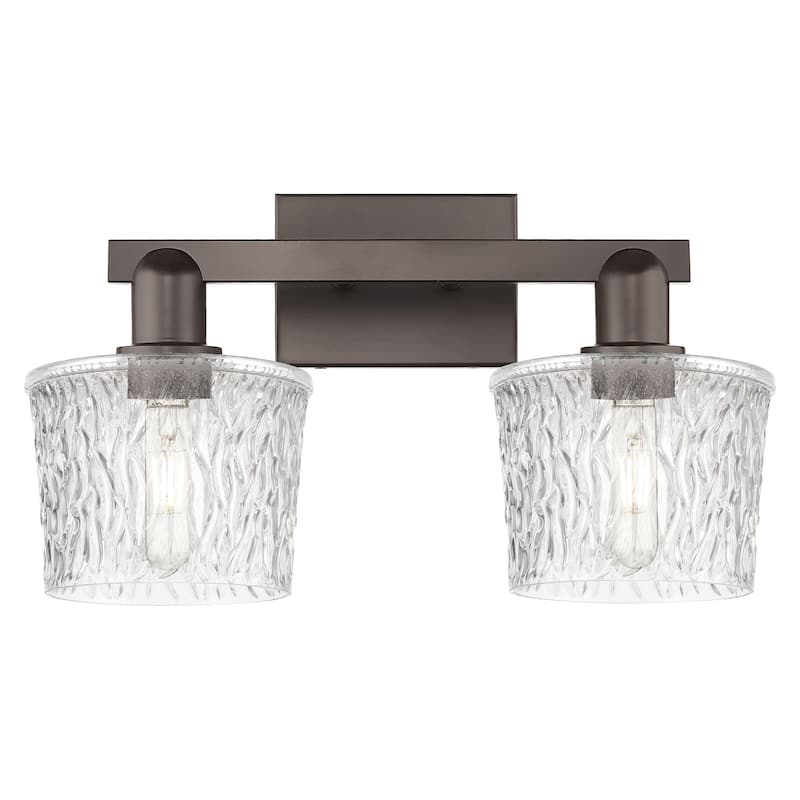 Innovations Lighting 716-2W-11-18 Niagara Vanity Niagara 2 Light 18" - Oil Rubbed Bronze / Clear