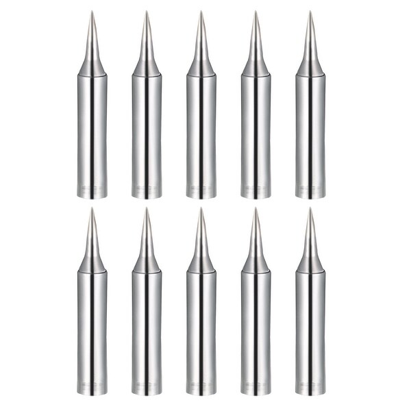 Soldering Iron Tips Replacement for Solder Station Tip 900M-T-SI Silver 10pcs - 900M-T-SI 10pcs