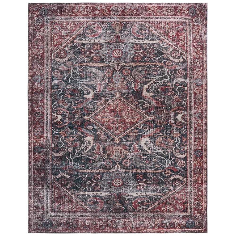 SAFAVIEH Tucson Machine Washable Slip Resistant Antja Oriental Rug