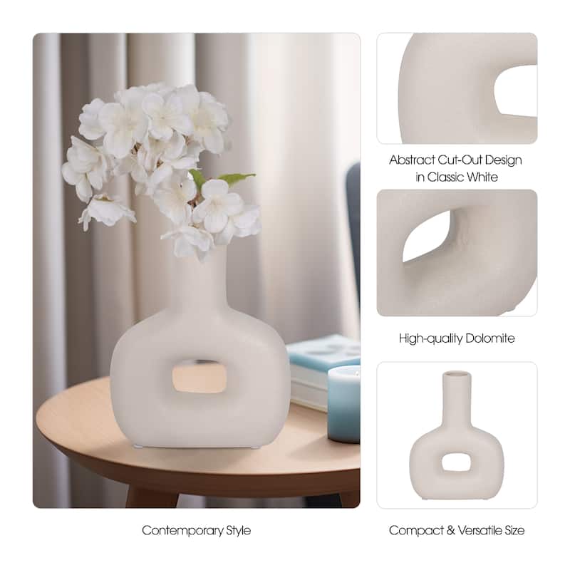 Sagebrook Home Artistic Modern Ceramic Vase