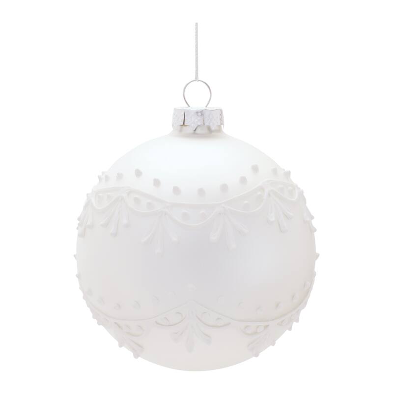 Round Glass Ornament Set of 6