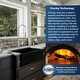 preview thumbnail 12 of 20, Karran FCP33SB 33" Single Bowl Panel Front Farmhouse Fireclay Kitchen Sink with Reversible Apron Front