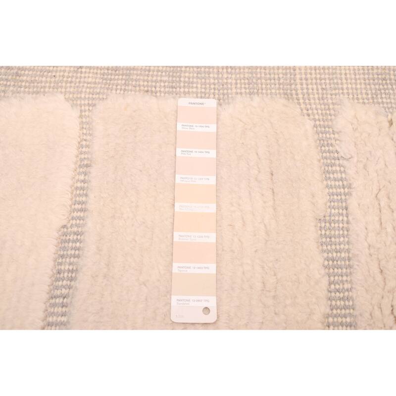 ECARPETGALLERY Hand-knotted Tangier Cream Wool Rug - 5'4 x 7'9