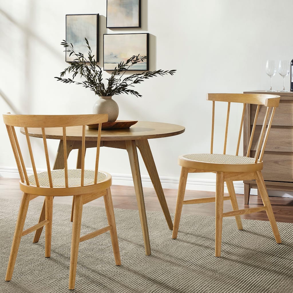 Lykke Curved Spindle Back Dining Chairs Set of 2