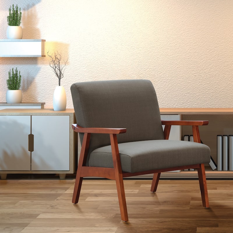Carson Carrington Karkkila Mid-century Arm Chair - Klein Otter