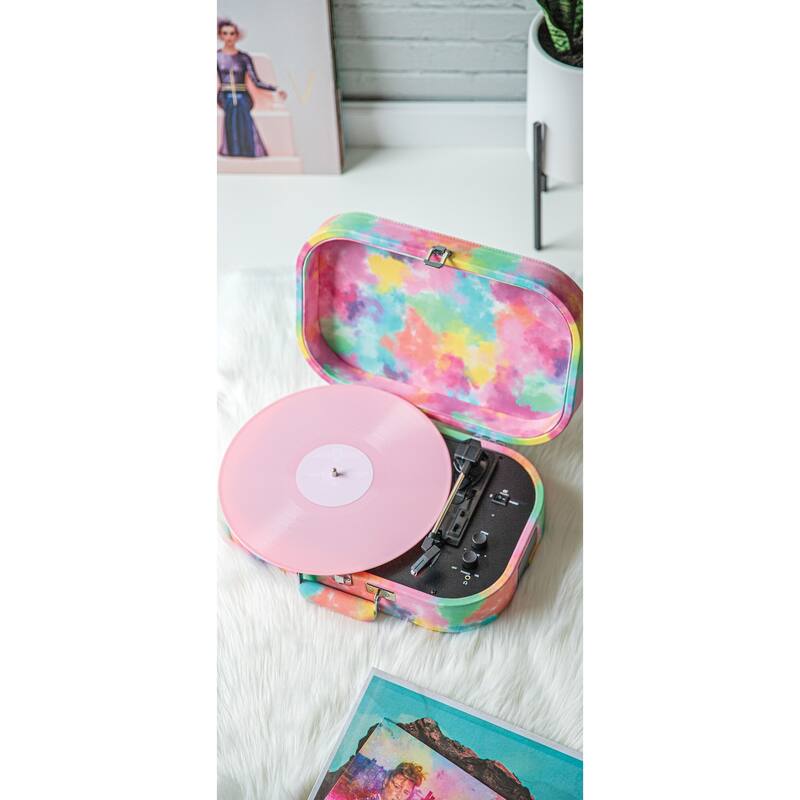 Discovery Bluetooth Vinyl Record Player - Tie-Dye