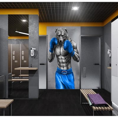 Boxing Wolf MMA Wall Decal, GYM Decor - Bed Bath & Beyond - 32044123