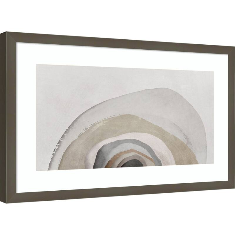 Layers of Subtle Serenity No. 2 by Hazel J Wood Framed Wall Art Print
