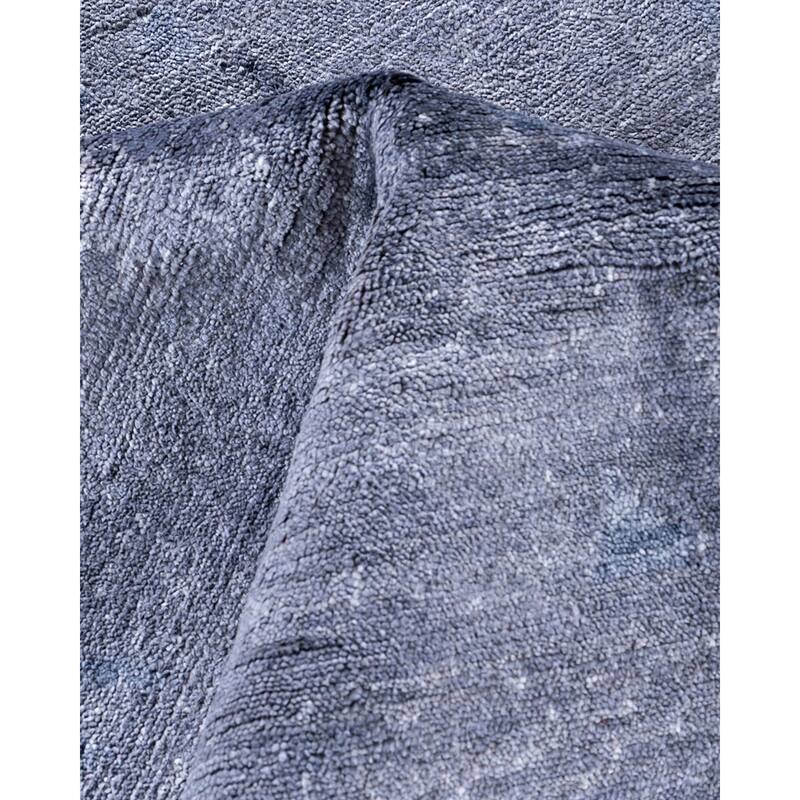 Modern One-of-a-Kind Hand-Knotted Area Rug, Purple - 9' 2" x 12' 3"