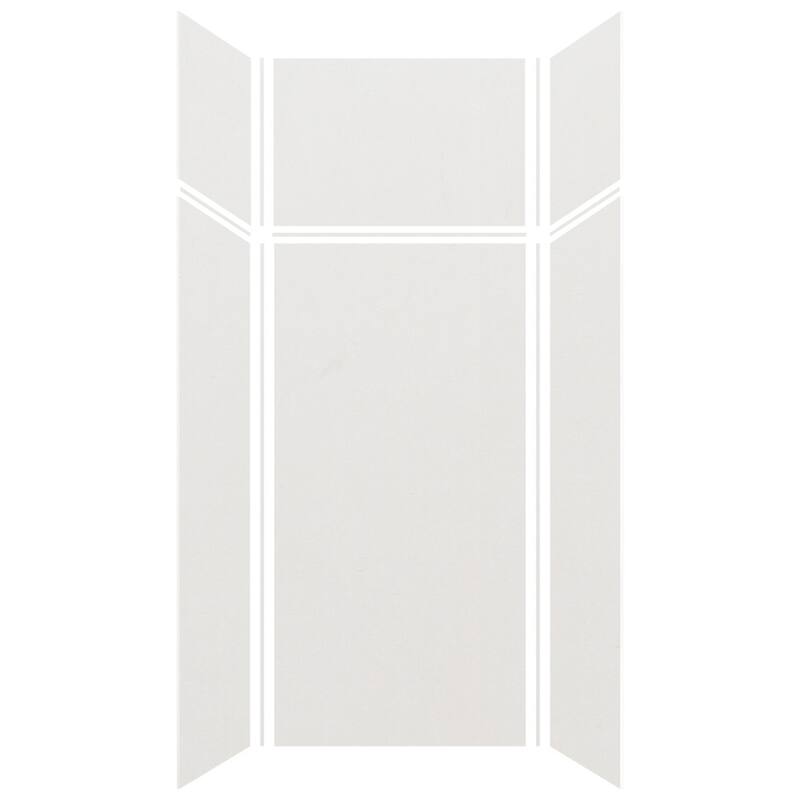 Transolid Expressions 36-in X 36-in X 96-in Glue to Wall Shower Walls - 36" x 36" x 96" - 36" x 36" x 96"