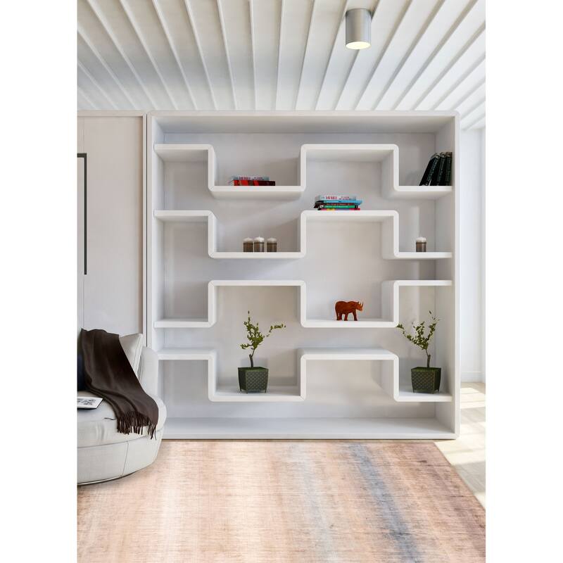 ECARPETGALLERY Hand Loomed Elysian Tan Viscose Rug - 7'9 x 9'6