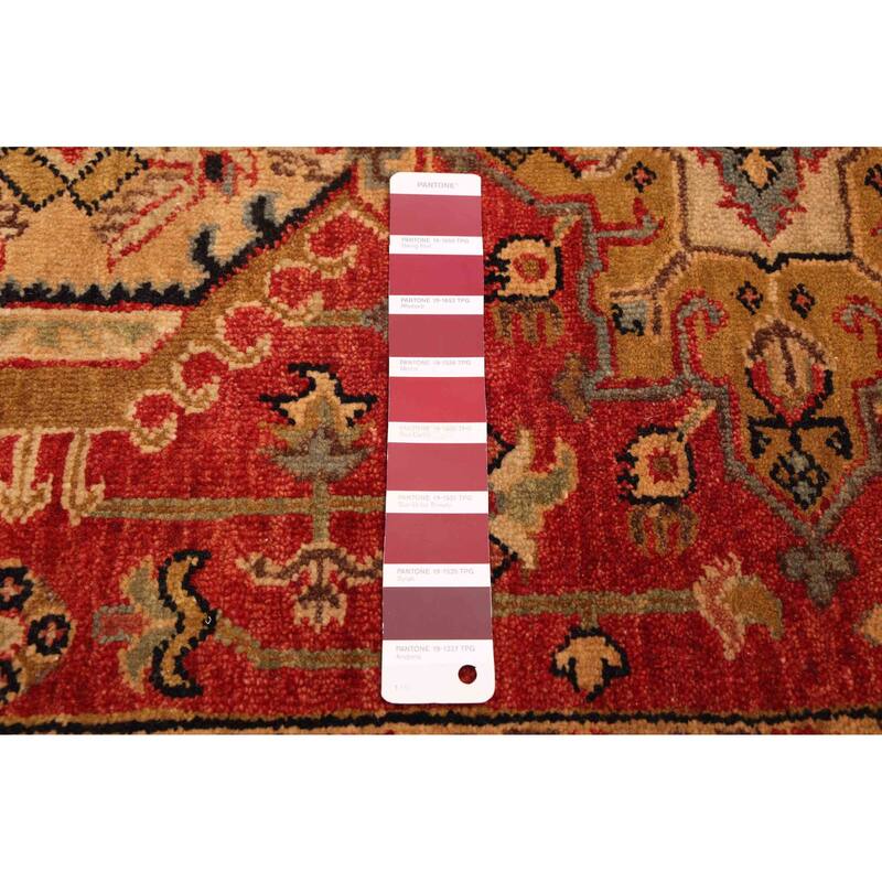 ECARPETGALLERY Hand-knotted Jules Sultane Red Wool Rug - 8'1 x 9'11