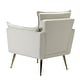 preview thumbnail 65 of 89, HULALA HOME 1ida Modern Velvet Tufted Accent Armchair with Gold Metal Legs