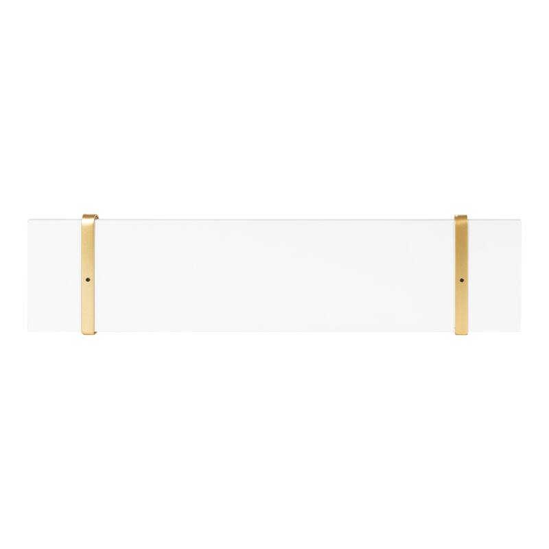 Kate and Laurel Soloman Wood 2 Piece Shelves with Metal Brackets