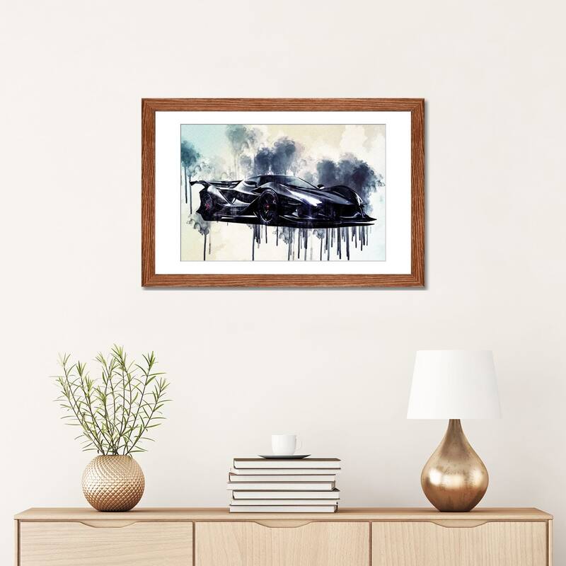 iCanvas "Apollo IE 2019 Luxury Supercar Front View Hypercar Apollo" by Sissy Angelastro