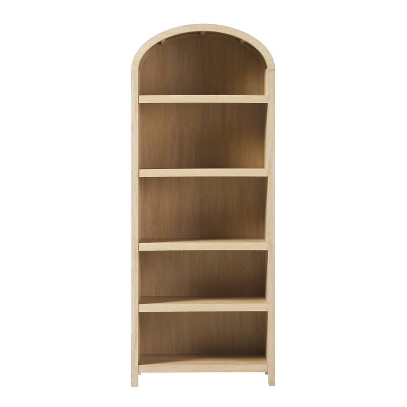 Middlebrook Designs 5 Shelf Open Arched Bookshelf