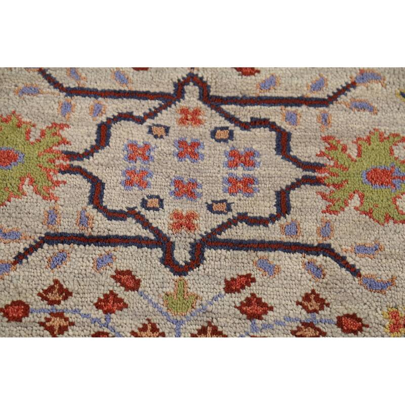 Lilian Oriental Area Rug Hand-Knotted Wool Carpet - 4'0"x 5'11"