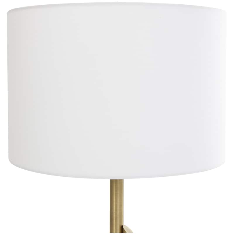 Metal Abstract Tiered Pillar Room Accent Lamp with Glass Base - Gold - Roche River Decor