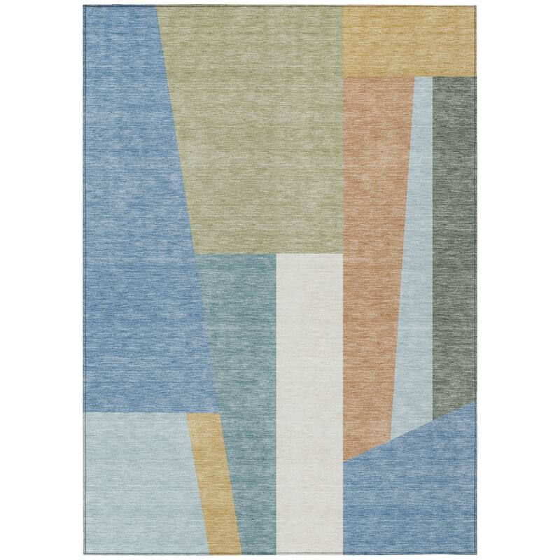 Machine Washable Indoor/ Outdoor Contemporary Jolie Chantille Rug