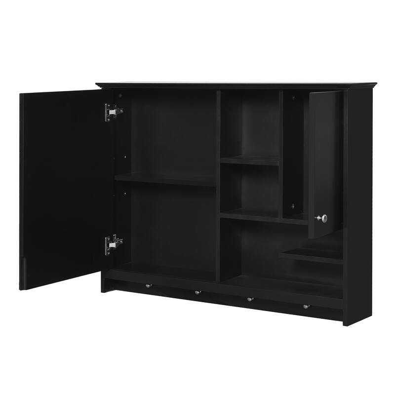 36 Inch Wall Mounted Medicine Cabinet, Bathroom Storage Cabinet with Mirror Door and Adjustabl Shelf