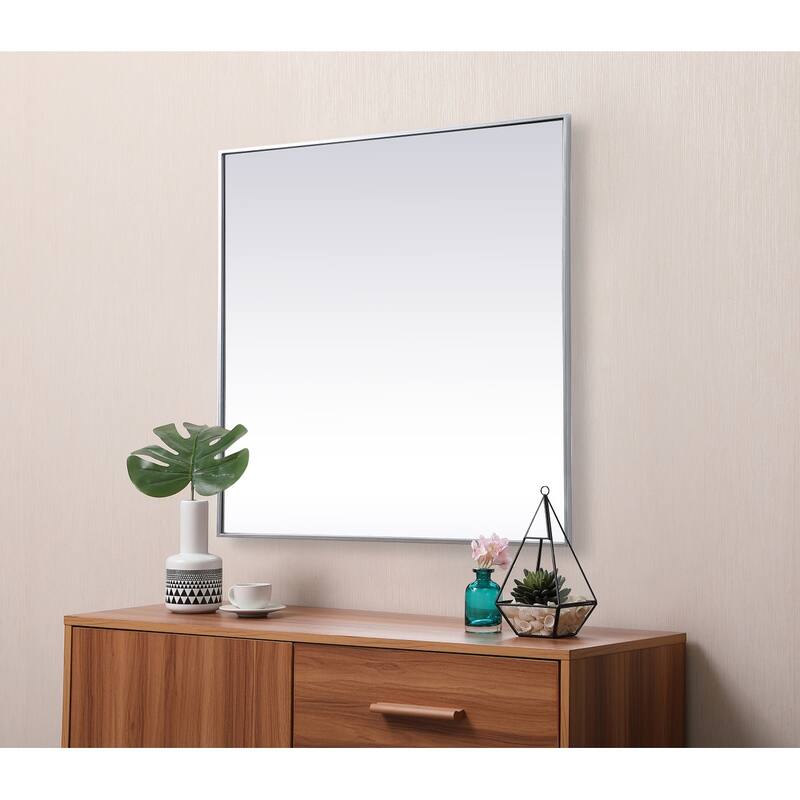 Indigo Home Metal Frame Square Mirror 42 inch