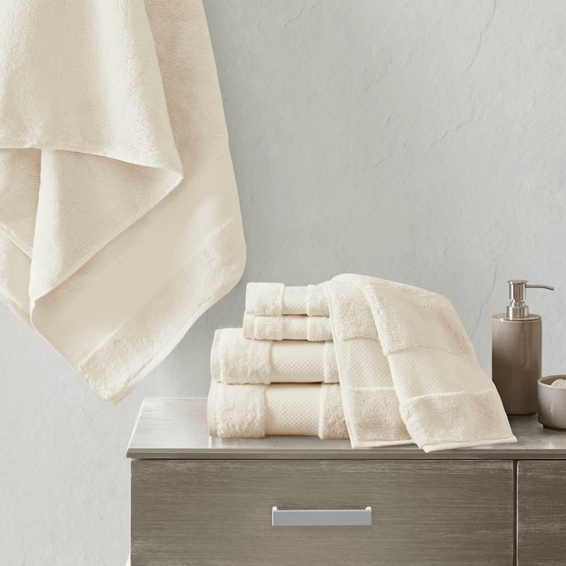 Madison Park Signature Turkish Cotton 6-piece Bath Towel Set - Natural