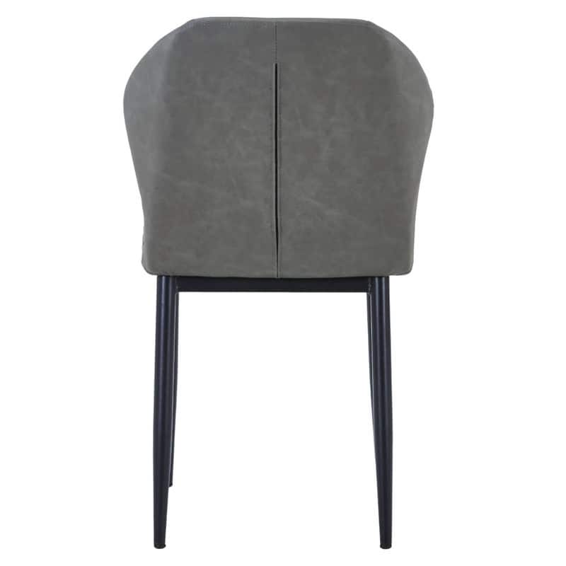 Mosaic Modern Upholstered Fabric Dining Chair with Metal Legs by LeisureMod