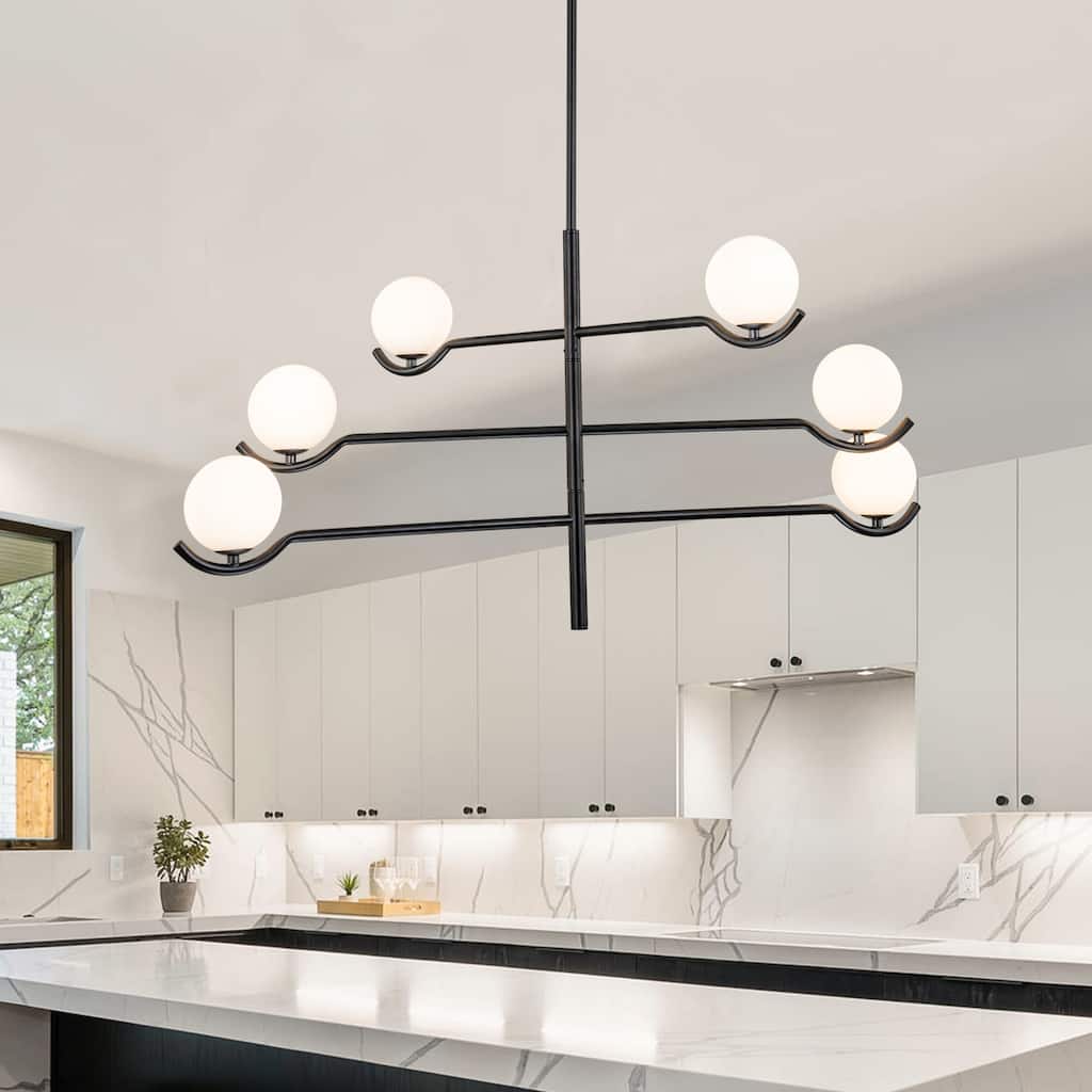 C Cattleya 4-Light /6-Light Mid-Century Chandelier Pendant Light